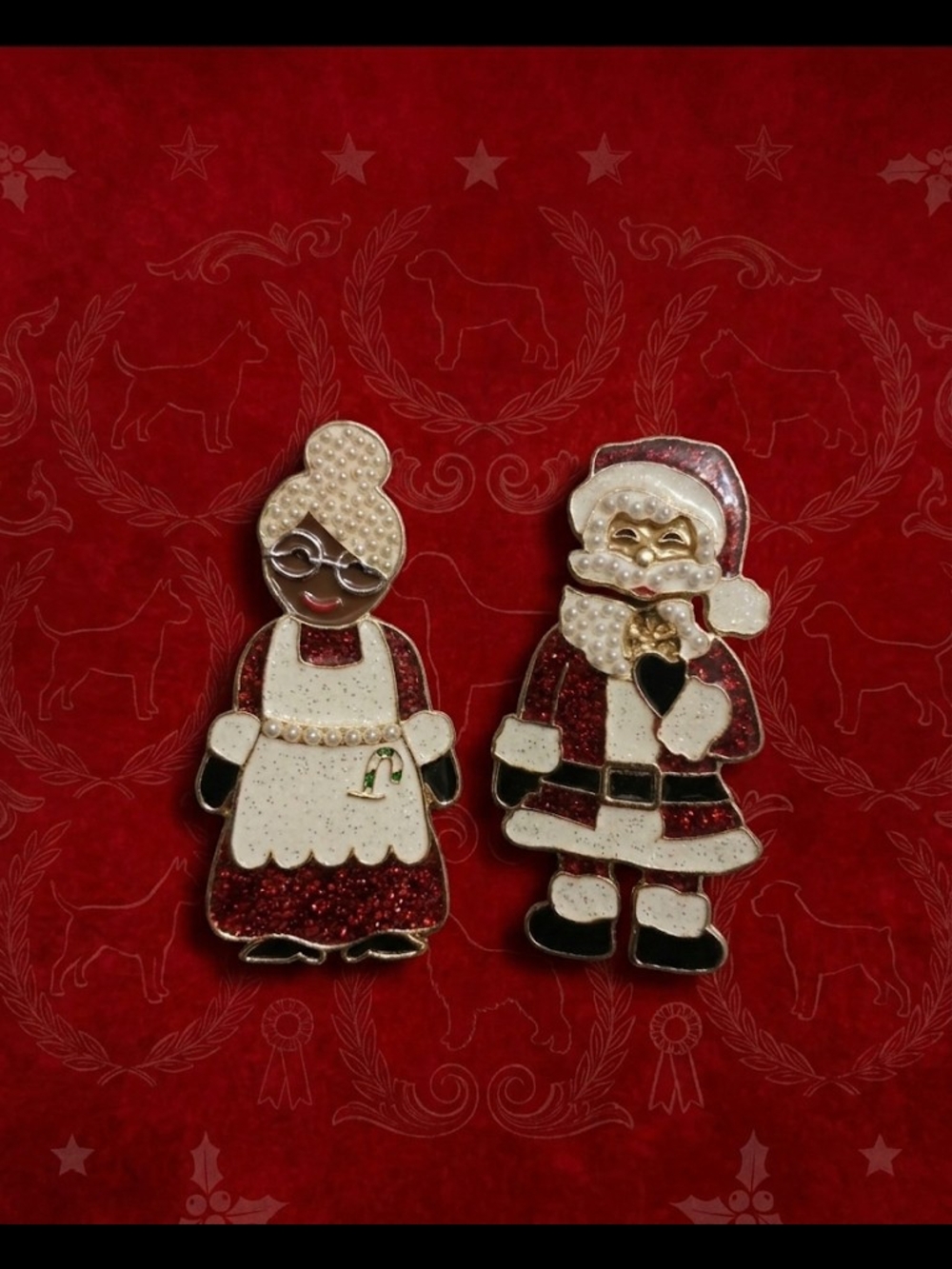 Sugarfix by BaubleBar Claus Couple Holiday Enamel Earrings